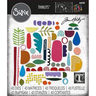 Sizzix Thinlits Die Set Tim Holtz Abstract Elements 43 Dies