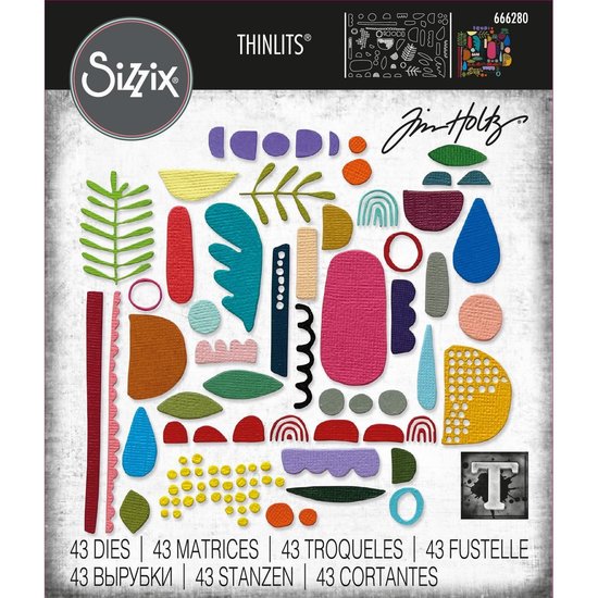 Sizzix Sizzix Thinlits Die Set Tim Holtz Abstract Elements 43 Dies