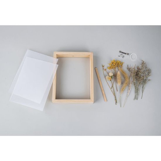 Rayher Rayher DIY set Droogbloemen Lijst 17x4x22cm