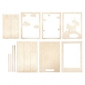 Rayher Houten bouwset 3D Lijst 20x30x6,5cm Eenhoorn