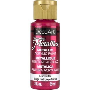 Americana Decor Acryl Dazzling Metallics 59ml Festive Red