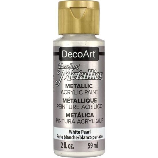 Deco Art Americana Decor Acryl Dazzling Metallics 59ml White Pearl