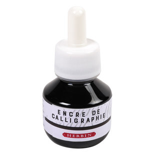 Herbin Kalligrafie inkt 50 ml. Zwart