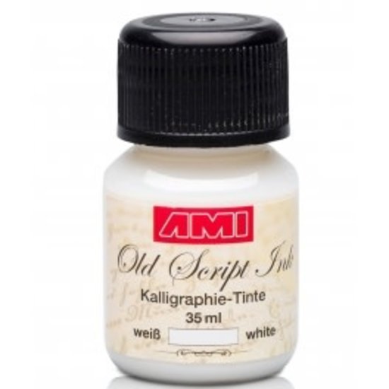 Ami Old Script Inkt 35ml Wit