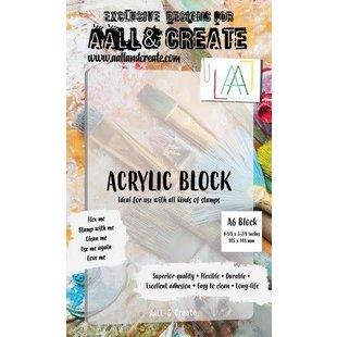 AALL & Create Acryl Blok dik 2mm. A6