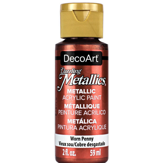 Deco Art Americana Decor Acryl Dazzling Metallics 59ml Worn Penny