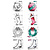 Tim Holtz Tim Holtz Cling Stamp Mini Blueprint Christmas 2