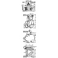 Tim Holtz Tim Holtz Cling Stamp Mini Blueprint Childhood