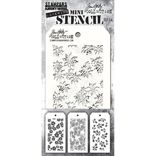 Tim Holtz Mini Layering Stencil 3 1/8" x 6 1/4" Set 54 3/Pkg