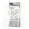 Tim Holtz Tim Holtz Mini Layering Stencil 3 1/8" x 6 1/4" Set 54 3/Pkg