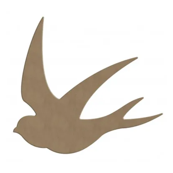 Gomille MDF Zwaluwen 3st 15cm