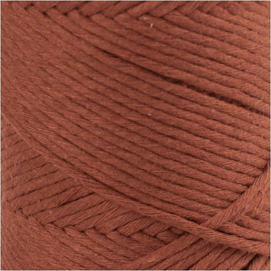 Creotime Macramé Koord 2mm 198m 330g Burnt Orange
