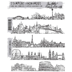 Tim Holtz Cling Stamp Cityscapes