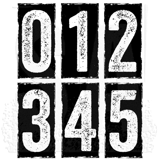 Tim Holtz Tim Holtz Cling Stamp Big Number Blocks