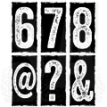 Tim Holtz Tim Holtz Cling Stamp Big Number Blocks
