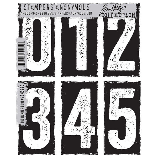 Tim Holtz Tim Holtz Cling Stamp Big Number Blocks