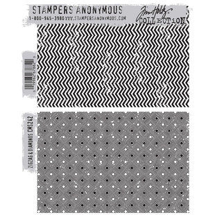 Tim Holtz Cling Stamp Zigzag & Diamonds