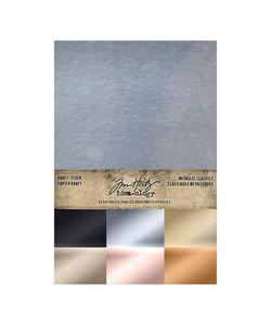 Tim Holtz Idea-Ology Kraft stock 6 x 9 inch Metallic 24 pcs.