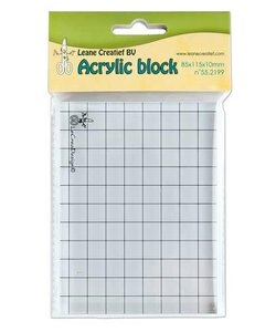 LeCrea Acryl Clear Stamp Blok 85x115x10mm