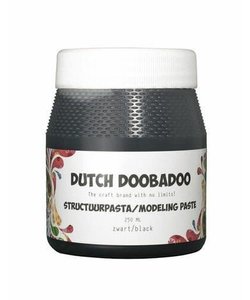 Dutch Doobadoo Structuurpasta Smooth 250ml. Zwart