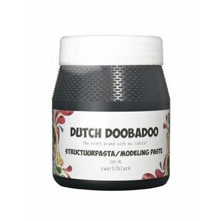 Dutch Doobadoo Structuurpasta Smooth 250ml. Zwart