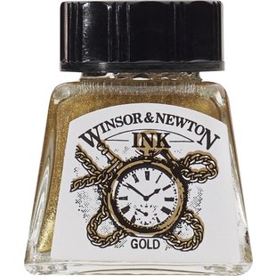 Winsor & Newton Ink 14ml. Gold-Metallic Bronze