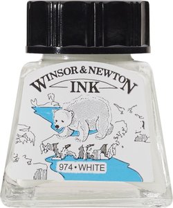 Winsor & Newton Ink 14ml. White