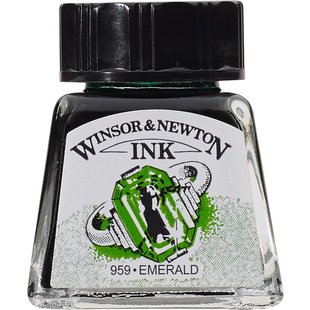 Winsor & Newton Ink 14ml. Emerald Green