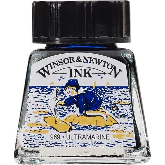 Winsor & Newton Winsor & Newton Ink 14ml. Ultramarine Blue