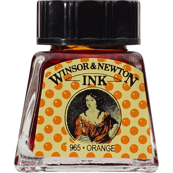 Winsor & Newton Winsor & Newton Ink 14ml. Orange