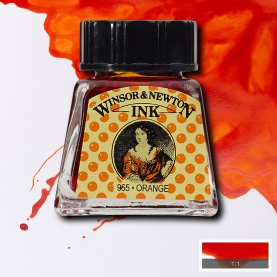 Winsor & Newton Winsor & Newton Ink 14ml. Orange