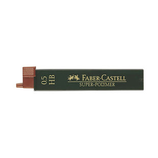 Potloodstiftjes in Polymer koker voor Faber Castell Vulpotlood 0,5 HB 12 st.