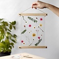 Creotime Nature Look Droogbloemen & Bladeren Blauw/Paars