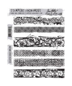 Tim Holtz Cling Stamp Eclectic Edges