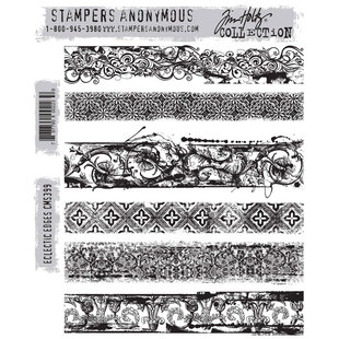 Tim Holtz Cling Stamp Eclectic Edges