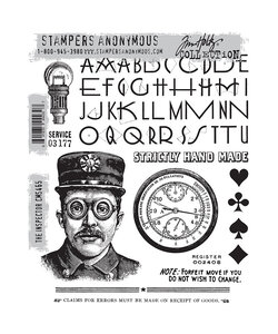 Tim Holtz Cling Stamp The Inspector