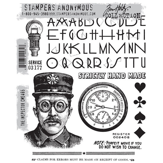 Tim Holtz Tim Holtz Cling Stamp The Inspector