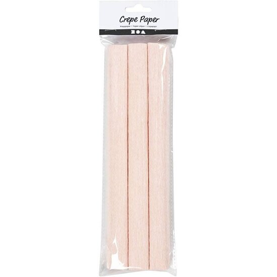 Creotime Crêpepapier 25x60 cm 180% stretch 105 gr Lichtroze