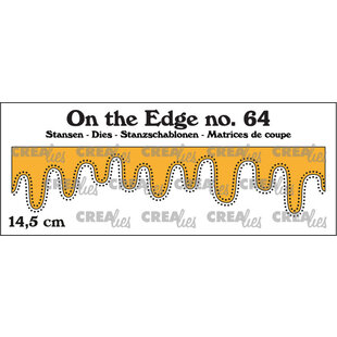 Crealies Stansmal On The Edge 14,5cm Druipende Honing en Glazuur met stippen