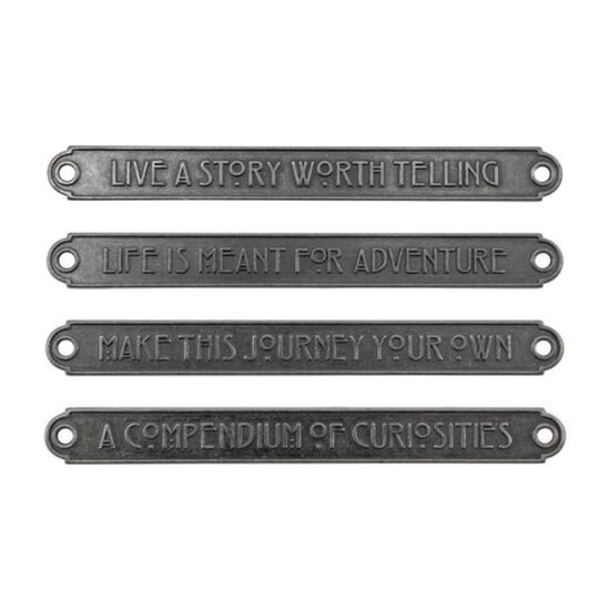 Tim Holtz Idea-Ology Word Plaques Large 4pcs.