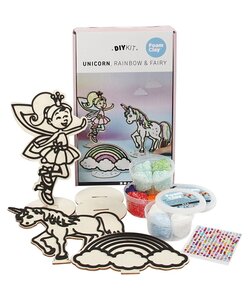 DIY Kit Foam Clay Unicorn Rainbow & Fairy