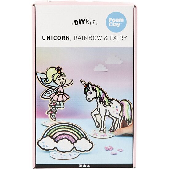 Creotime DIY Kit Foam Clay Unicorn Rainbow & Fairy