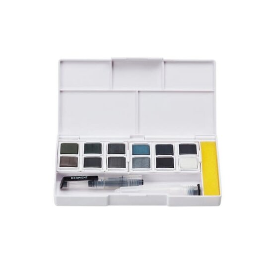 Derwent Derwent Tinted Charcoal Paint Pan Set 12st