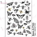 Dress My Craft Dress My Craft Transfer Me A4 sheet Bees & Flies