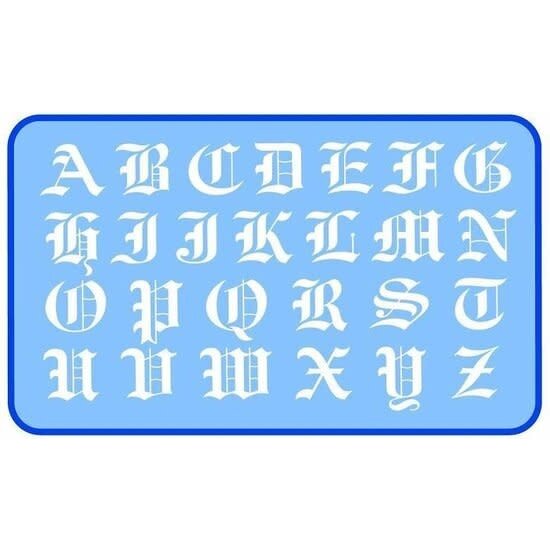 Helix Helix lettersjabloon 30mm. Old English