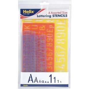 Helix lettersjablonen Set 4st