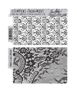 Tim Holtz Cling Stamp Ornate & Lace