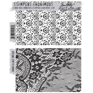 Tim Holtz Cling Stamp Ornate & Lace