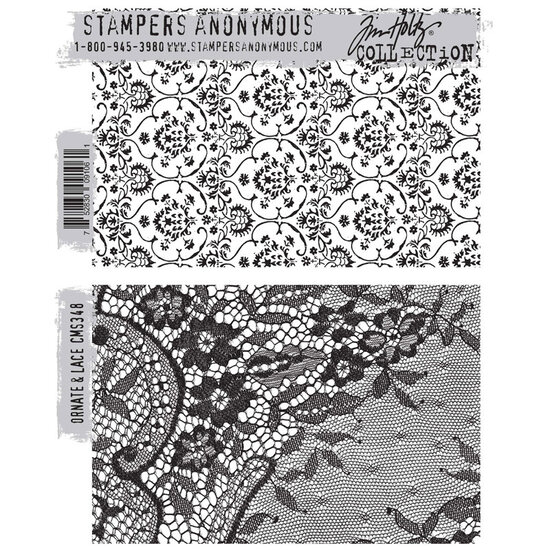 Tim Holtz Tim Holtz Cling Stamp Ornate & Lace