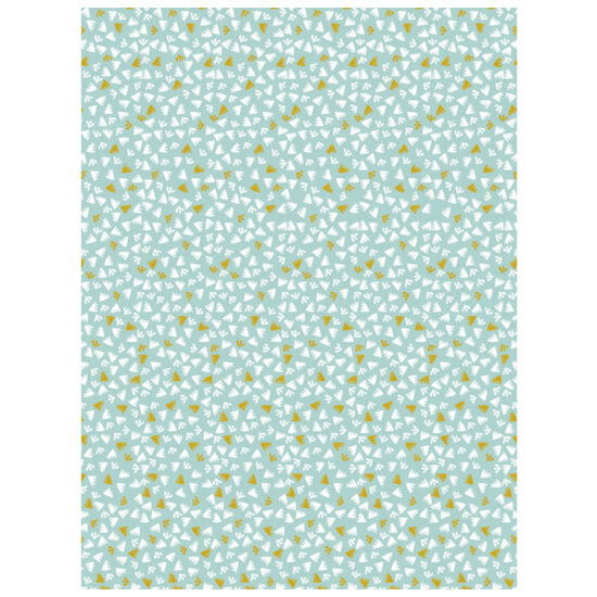 Decopatch Vel Decopatch papier Patroon Mint/Wit/Goud